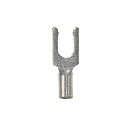 Product image for Panduit P10-6LF-L Locking Fork Terminal, Non-Insulated, 14 - 10 AWG, #6 stud size