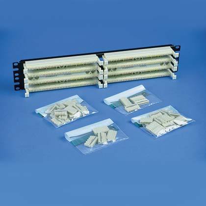 Product image for Panduit P110B1004R2Y 110 Punchdown Kit With Bases With 4 Pair Connector Black