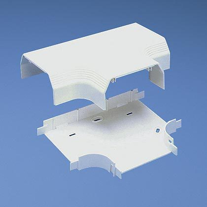 Product image for Panduit T70TWH Surface Raceway, T-70 Tee Fitting, White