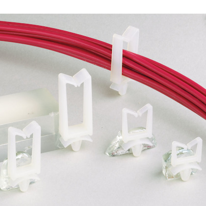 Product image for Panduit HWS2819-C Wire Saddle, Horizontal, .19" x 0.28" (4.8mm x 7.1mm) Bundle