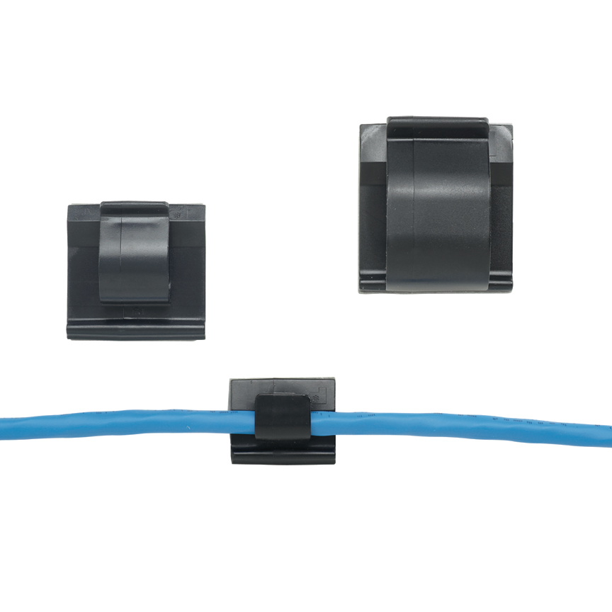 Product image for Panduit ACC38-AV-M300 Cord Clip, VHB Adh., .38" (9.7mm) Bundle, WRBL