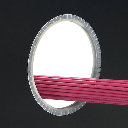 Product image for Panduit GEE144F-C0 100 Foot Black Adhesive Polyethylene Slotted Grommet Edging