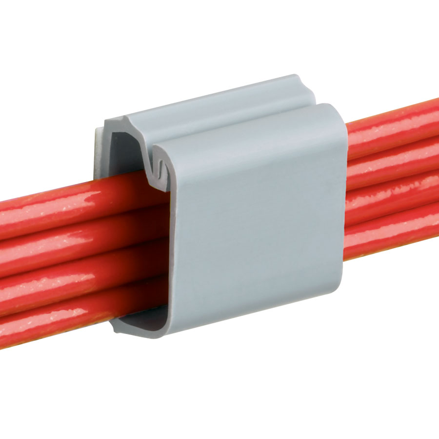 Product image for Panduit LC10-A-L8 Latching Clip, Adhesive, .93 (23.6mm) Square Inch Bundle