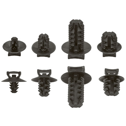 Product image for Panduit PUM-071-C30 Fir Tree Mount, Black, High Heat PA 6.6, 0.67X0.67", PK100