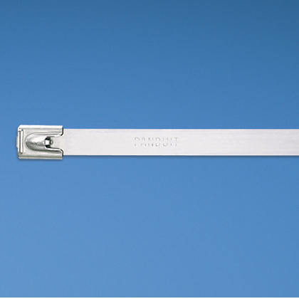 Product image for Panduit MLT4H-LP316 MLT Tie, 316 SS, Heavy, 14.3" (362mm), .010" (.25mm) thk