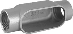 DURALOY 7 SERIES - ALUMINUM CONDUIT BODY - C TYPE - HUB SIZE 4 INCH -VOLUME 238.0 CUBIC INCHES
