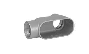 DURALOY 7 SERIES - IRON CONDUIT BODY - LB TYPE - HUB SIZE 4 INCH -VOLUME 238.0 CUBIC INCHES