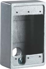 FSA SERIES - ALUMINUM SHALLOW DEAD-END CAST DEVICE BOX - HUB SIZE 3/4INCH - VOLUME 18.0 CUBIC INCHES