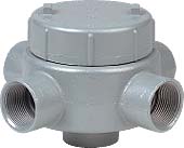 GEC SERIES FITTINGS - IRON - XAT TYPE OUTLET BODY - HUB SIZE 3/4 IN -VOLUME 19.0 CU IN