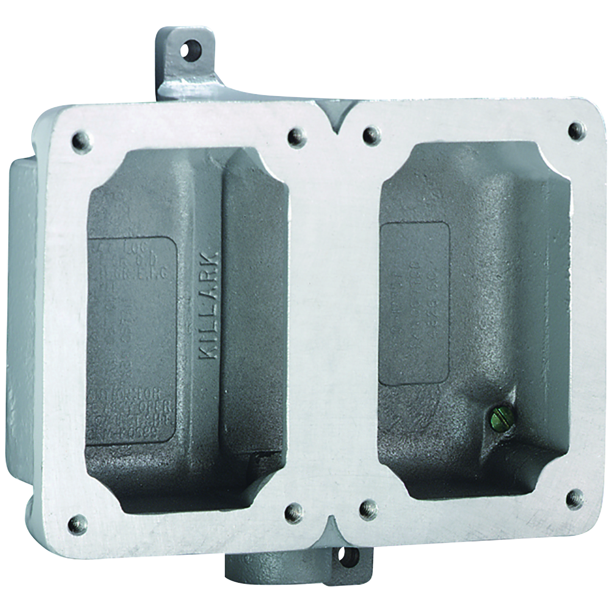 FXB SERIES - ALUMINUM DEAD-END DOUBLE-GANG SPLICE BOX - FACTORY SEALED -HUB SIZE 1 INCH