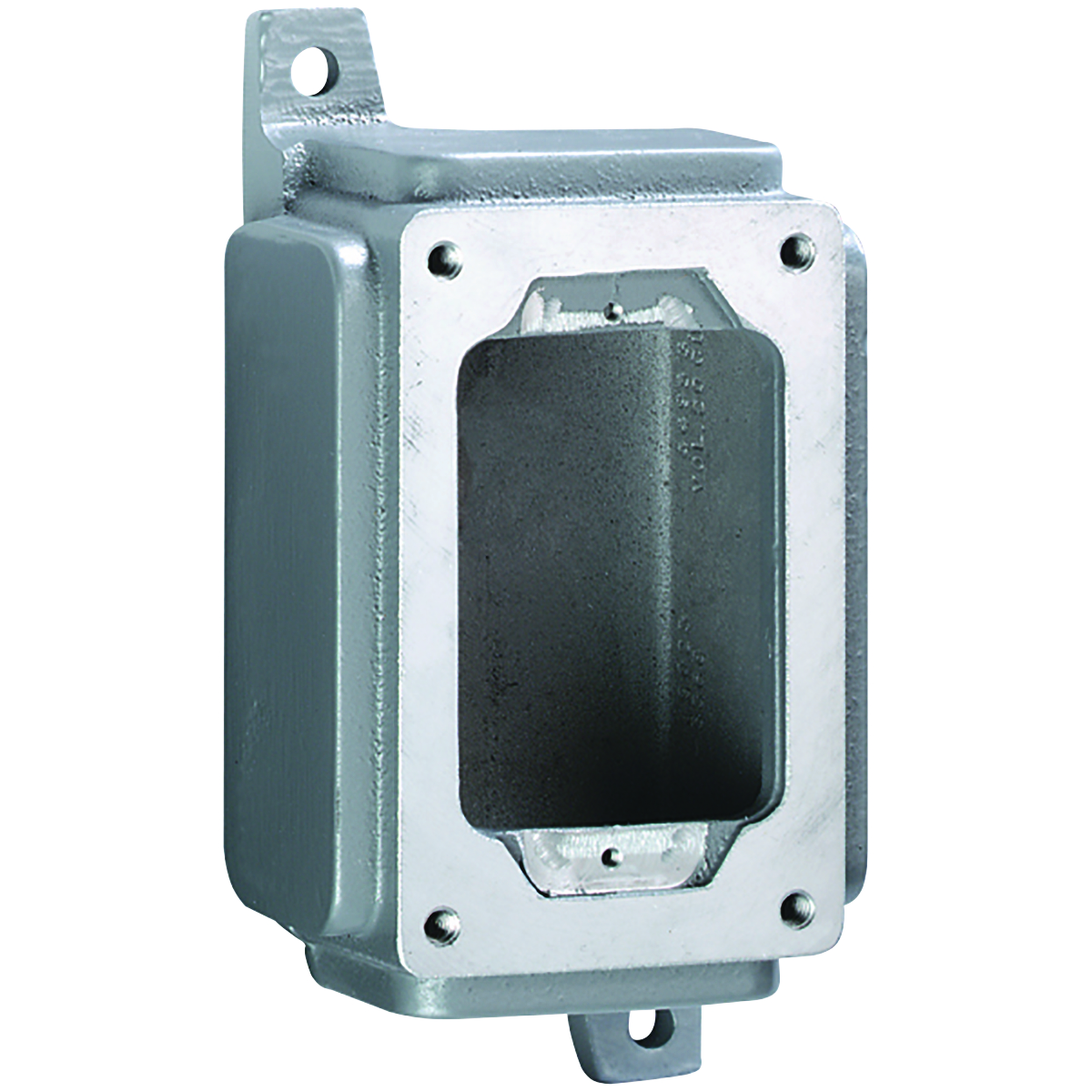 SWB SERIES - ALUMINUM SINGLE-GANG DEVICE BODY FOR USE WITH XCS/XS/XTCOVER ASSEMBLIES - 5-7/8 INCH X 3-5/8 INCH X 2-1/2 INCH