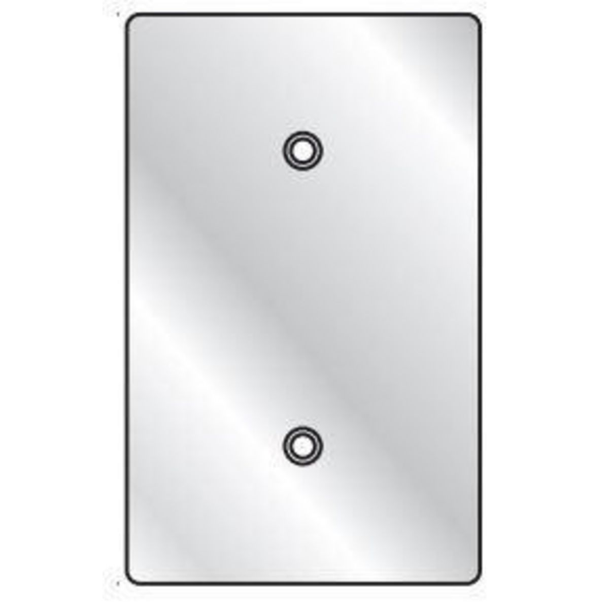 FS/FD SERIES FITTINGS - DEVICE BOX COVERS - SINGLE GANG WITH COATING -BLANK FOR SINGLE GANG BOXES