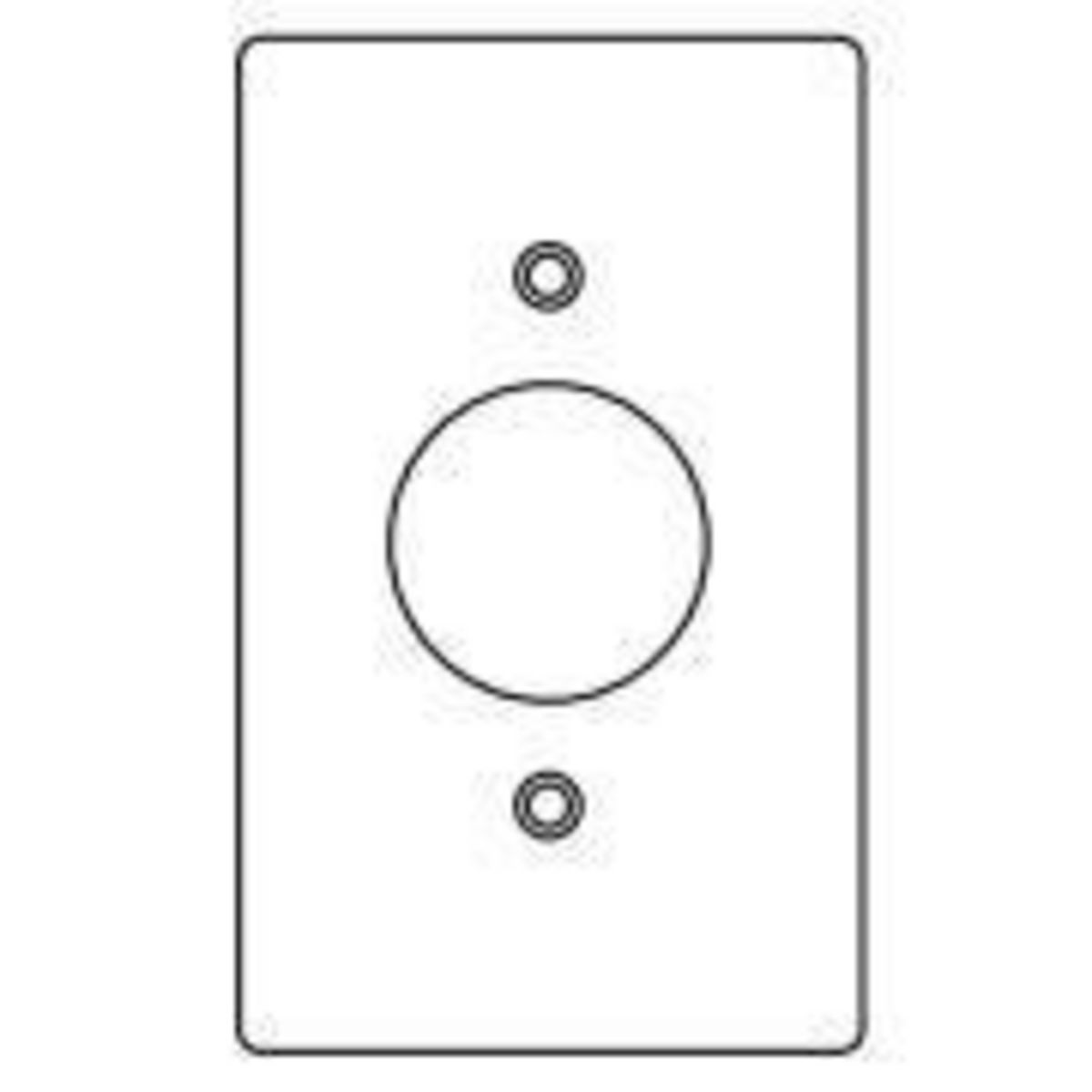 FS/FD SERIES FITTINGS - DEVICE BOX COVERS - SINGLE GANG WITHOUT COATING- 1-5/8 IN OPENING ROUND RECEPTACLE
