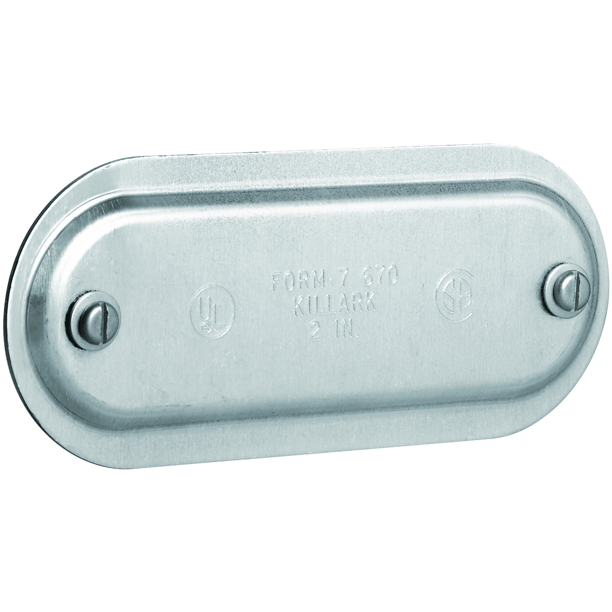 DURALOY 7 SERIES - STAMPED STEEL CONDUIT BODY COVER - HUB SIZE 2 INCH