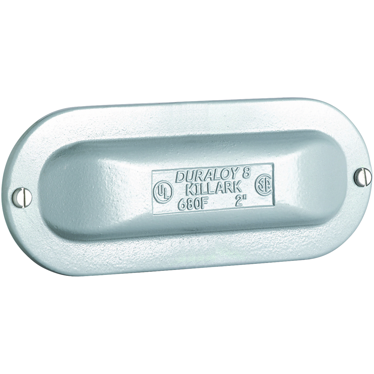 DURALOY 8 SERIES - CAST IRON CONDUIT BODY COVER - HUB SIZE 3/4 INCH