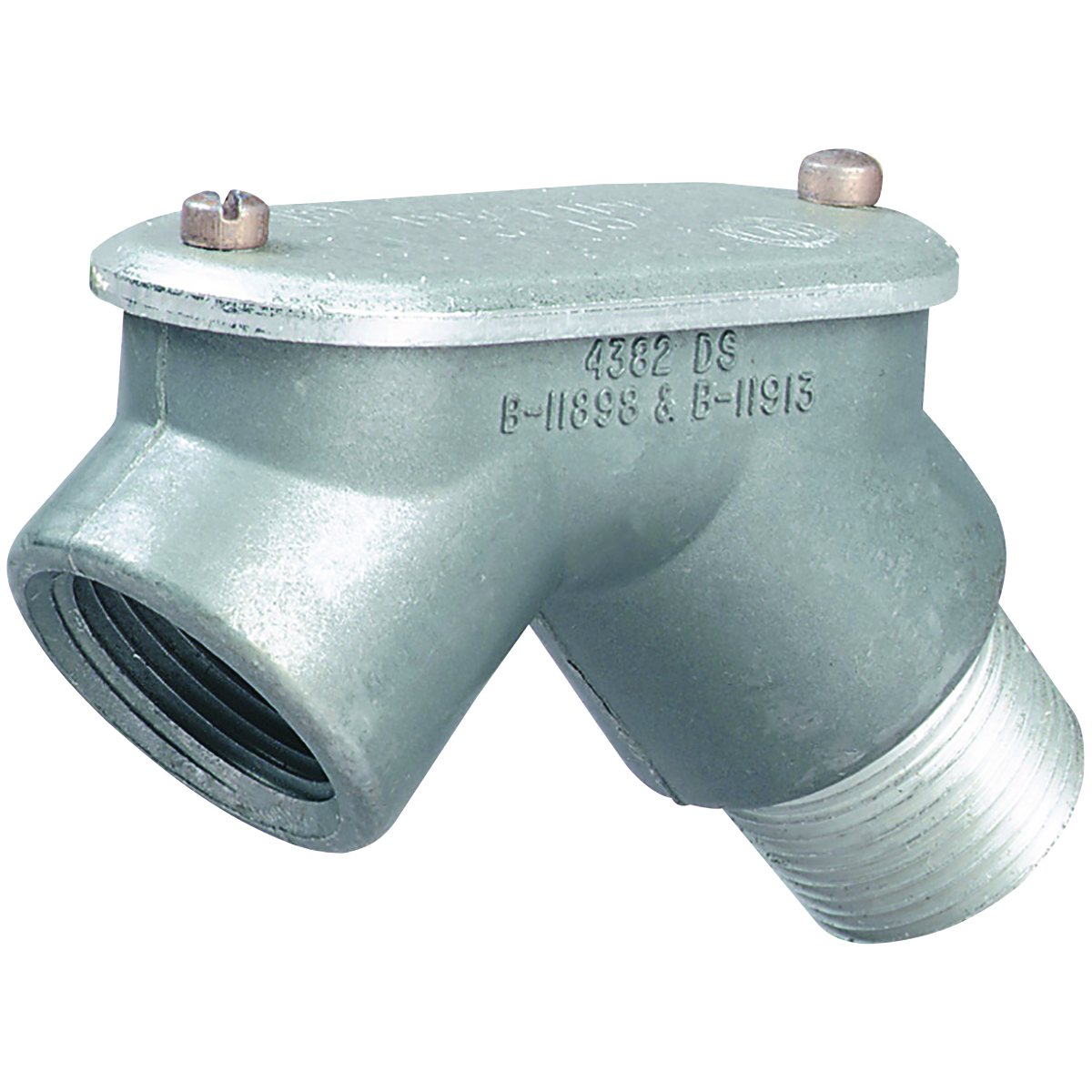 CLM SERIES - ALUMINUM 90-DEGREE PULLING ELBOW FOR THREADED CONDUIT - HUBSIZE 1 INCH