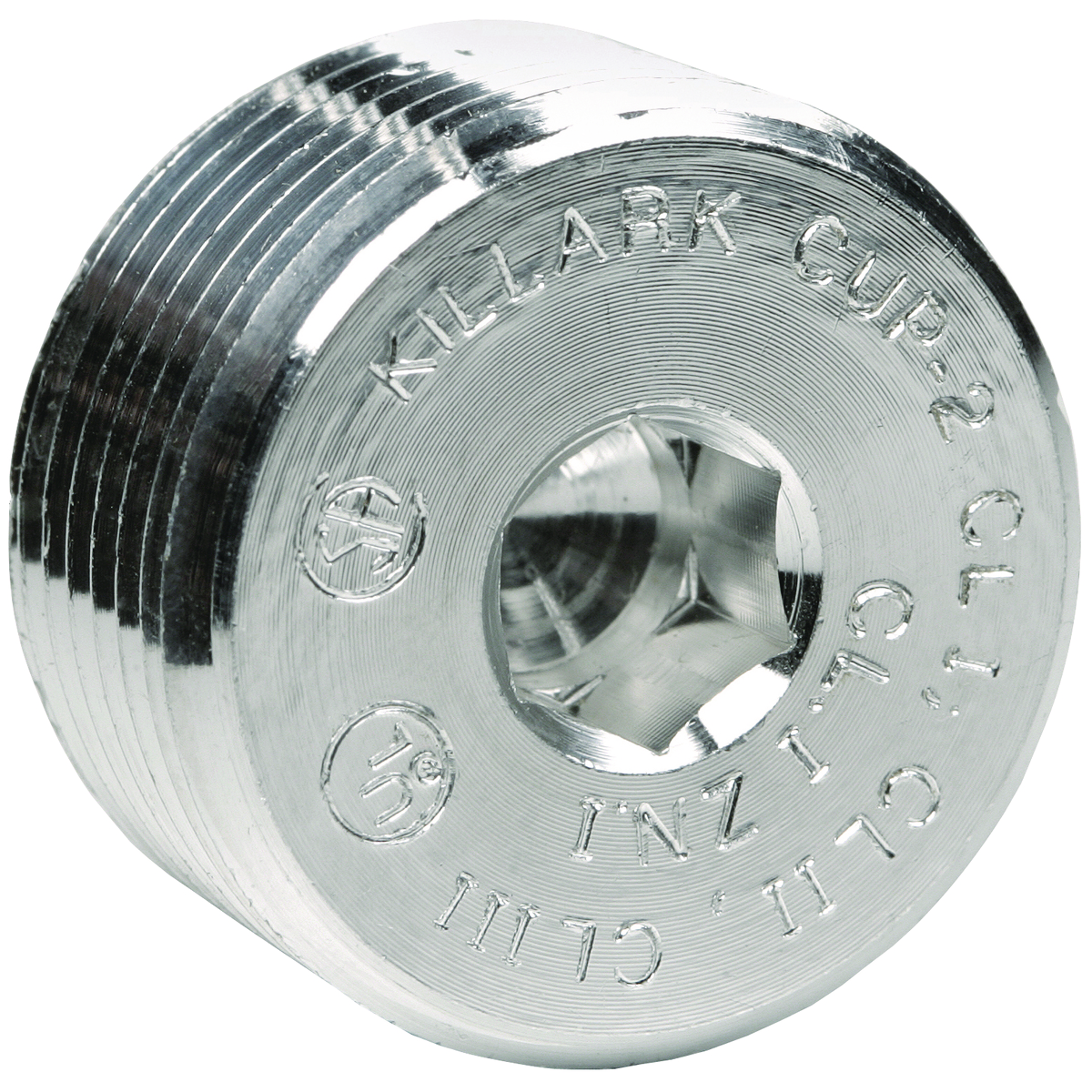 CUP SERIES FITTINGS - ALUMINUM - RECESSED PLUG - HUB SIZE 3/4 IN