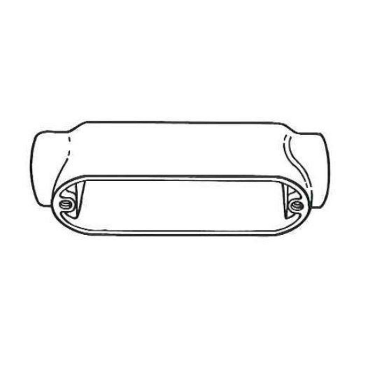 E SERIES FITTING, ALUMINUM, 3/4