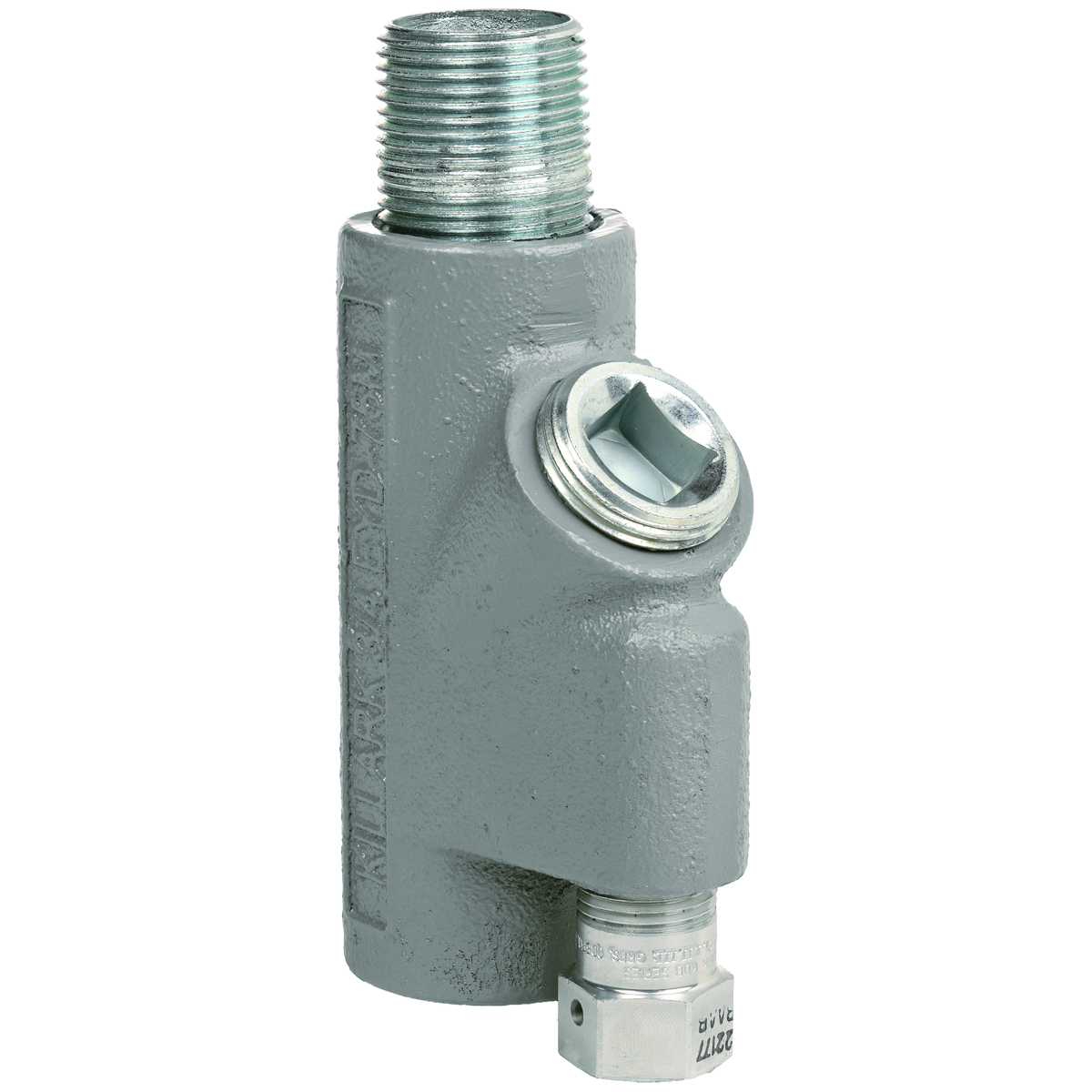 EYD SERIES FITTINGS - IRON - EYD WITH NIPPLE - HUB SIZE 1/2 IN