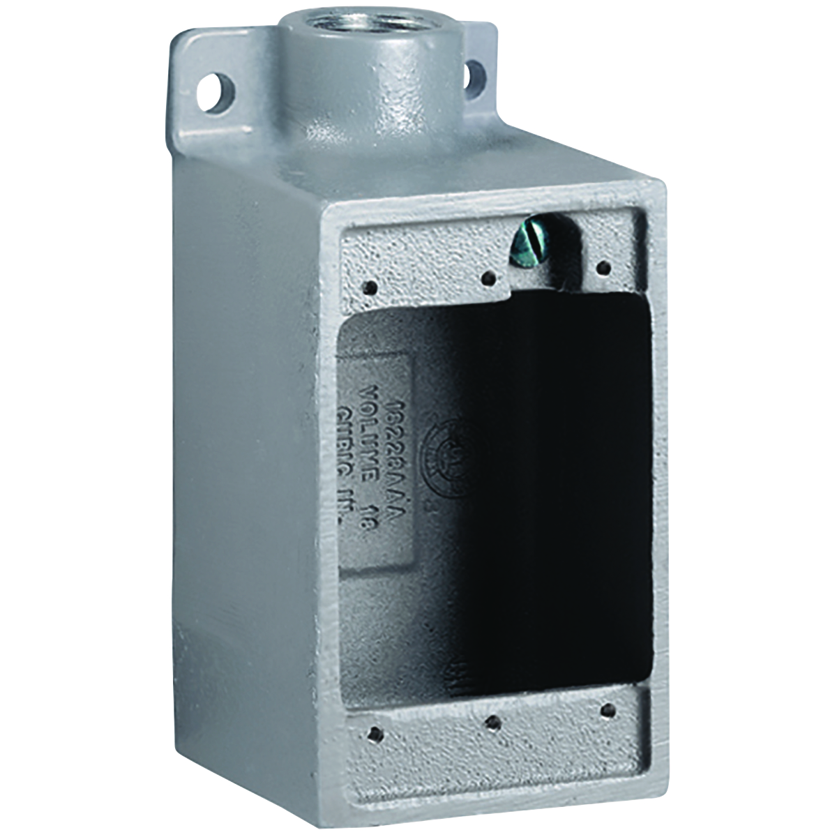 FD SERIES FITTINGS - ALUMINUM - FD TYPE CAST DEVICE BOX - DEEP - DEADEND - HUB SIZE 1/2 IN - VOLUME 28.0 CU IN