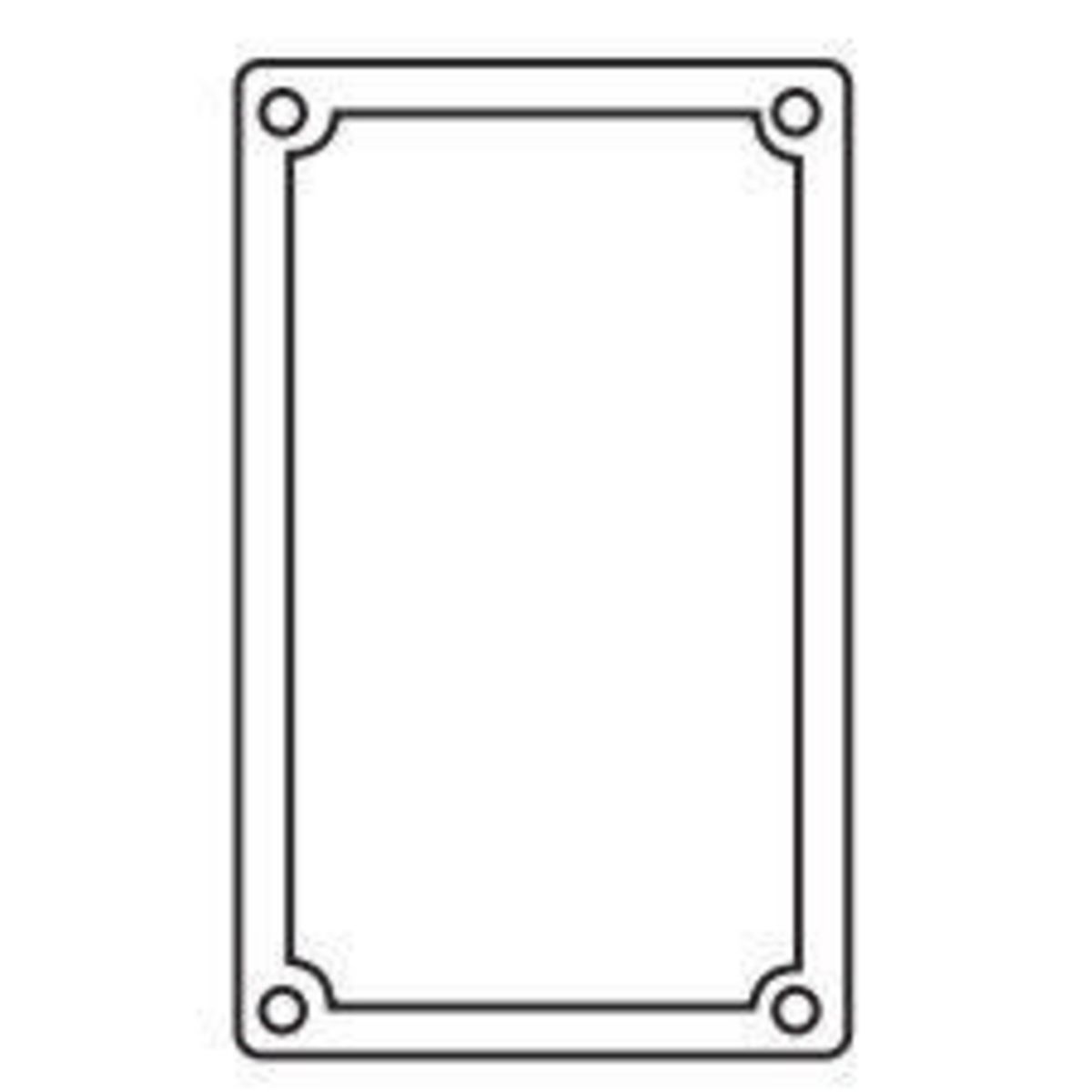 FS/FD SERIES FITTINGS - REPLACEMENT GASKETS FOR COVERS W/ NEOPRENERUBBER - NEOPRENE GASKETS FOR SINGLE GANG BOXES