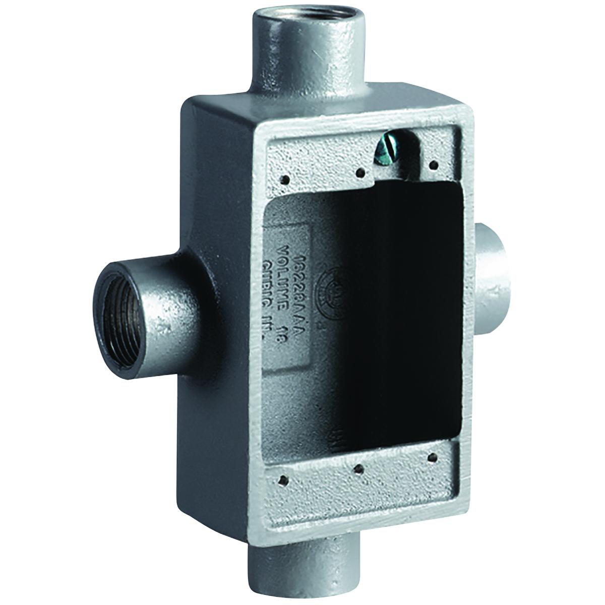 FSX SERIES FITTINGS - ALUMINUM - FSX TYPE CAST DEVICE BOX - SHALLOW -HUB SIZE 3/4 IN - VOLUME 18.0 CU IN