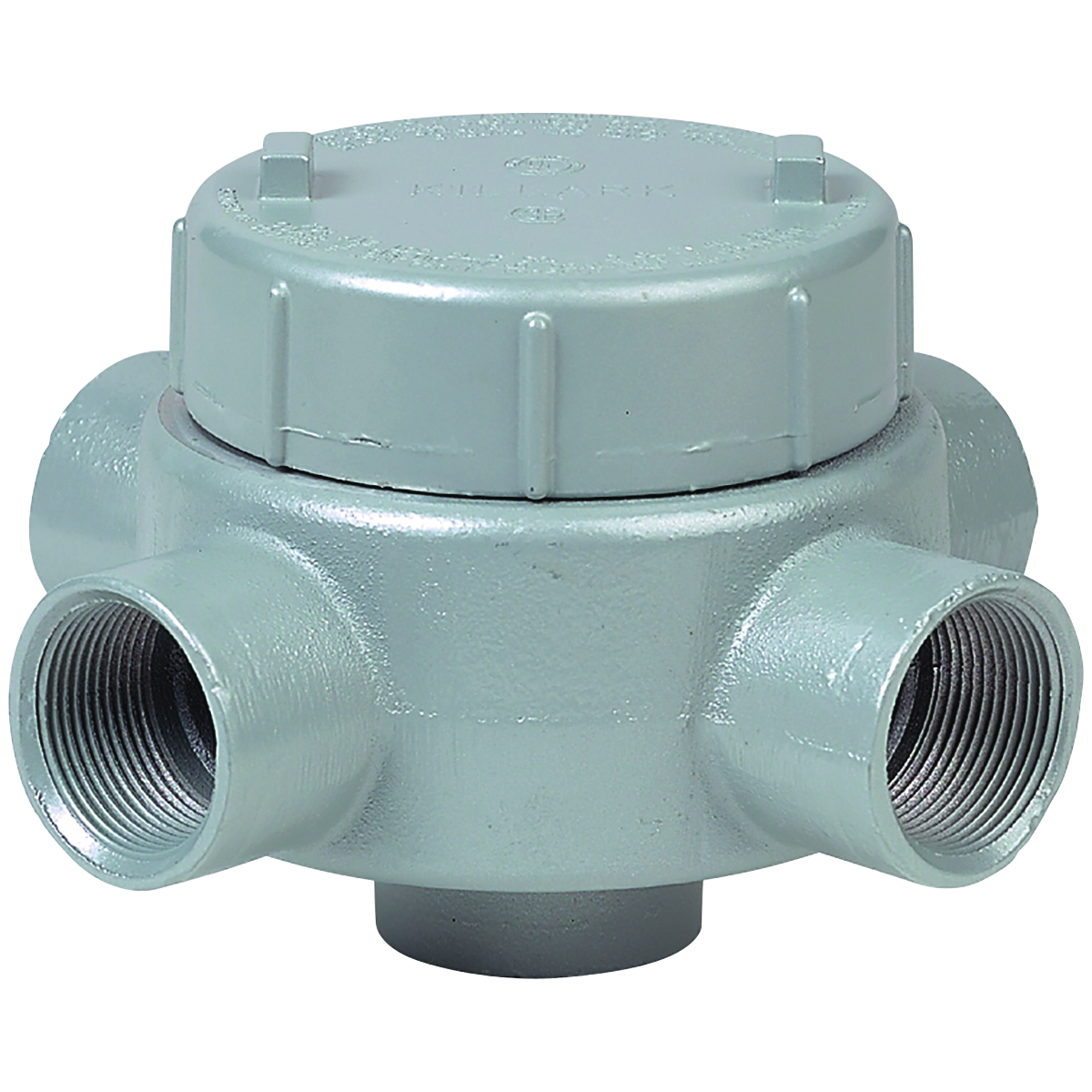 GES SERIES FITTINGS - IRON - XAT TYPE OUTLET BODY - HUB SIZE 1-1/4 IN -VOLUME 42.0 CU IN