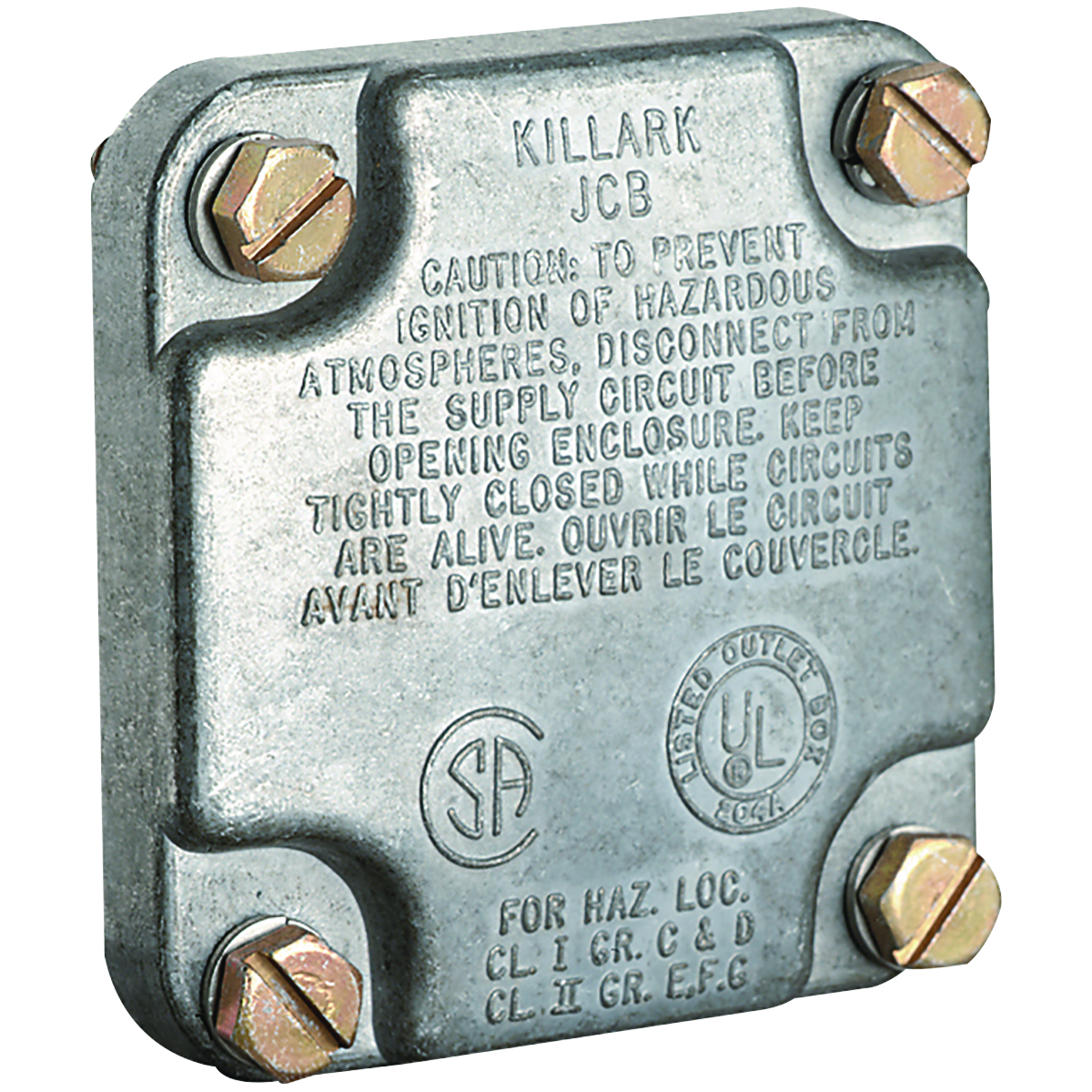 JL/JAL SERIES FITTINGS - OUTLET BODIES - REPLACEMENT BLANK COVER - DEPTH5/8 IN - VOLUME 1.0 CU IN