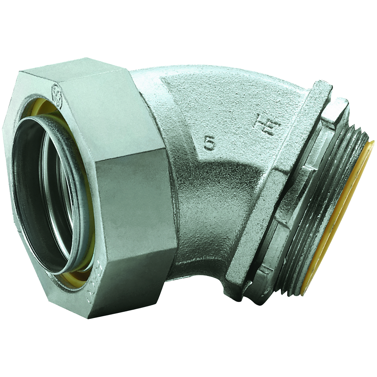 K SERIES FITTINGS - LIQUIDTIGHT CONNECTORS - 45 DEGREE INSULATED - NPTSIZE 1-1/4 IN