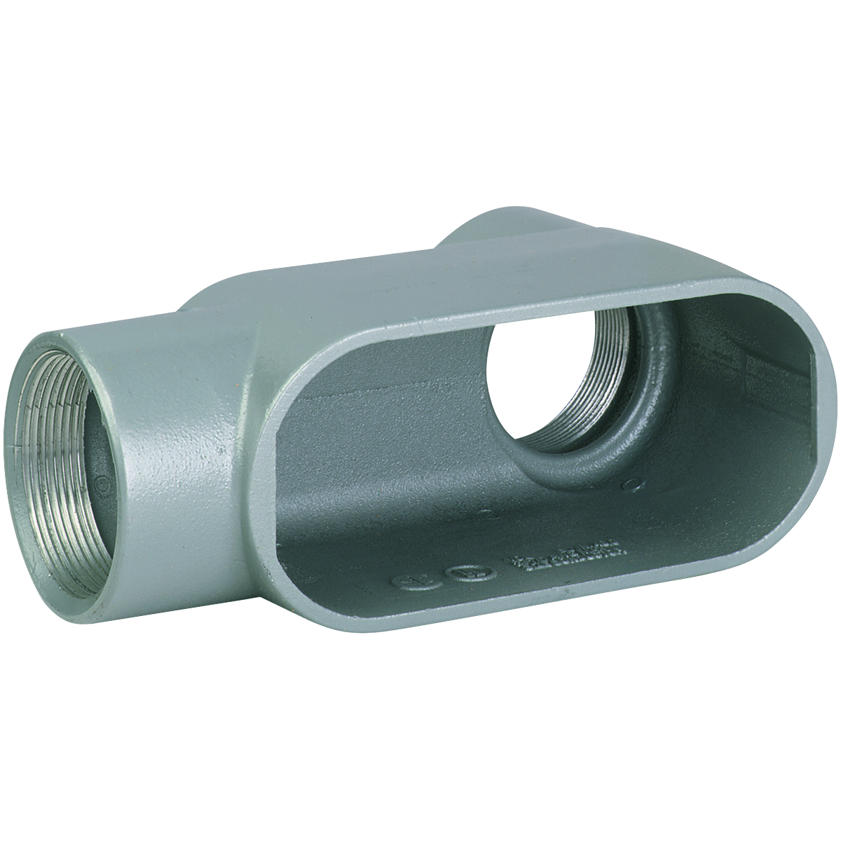 DURALOY 7 SERIES - IRON CONDUIT BODY - LB TYPE - HUB SIZE 3-1/2 INCH -VOLUME 238.0 CUBIC INCHES