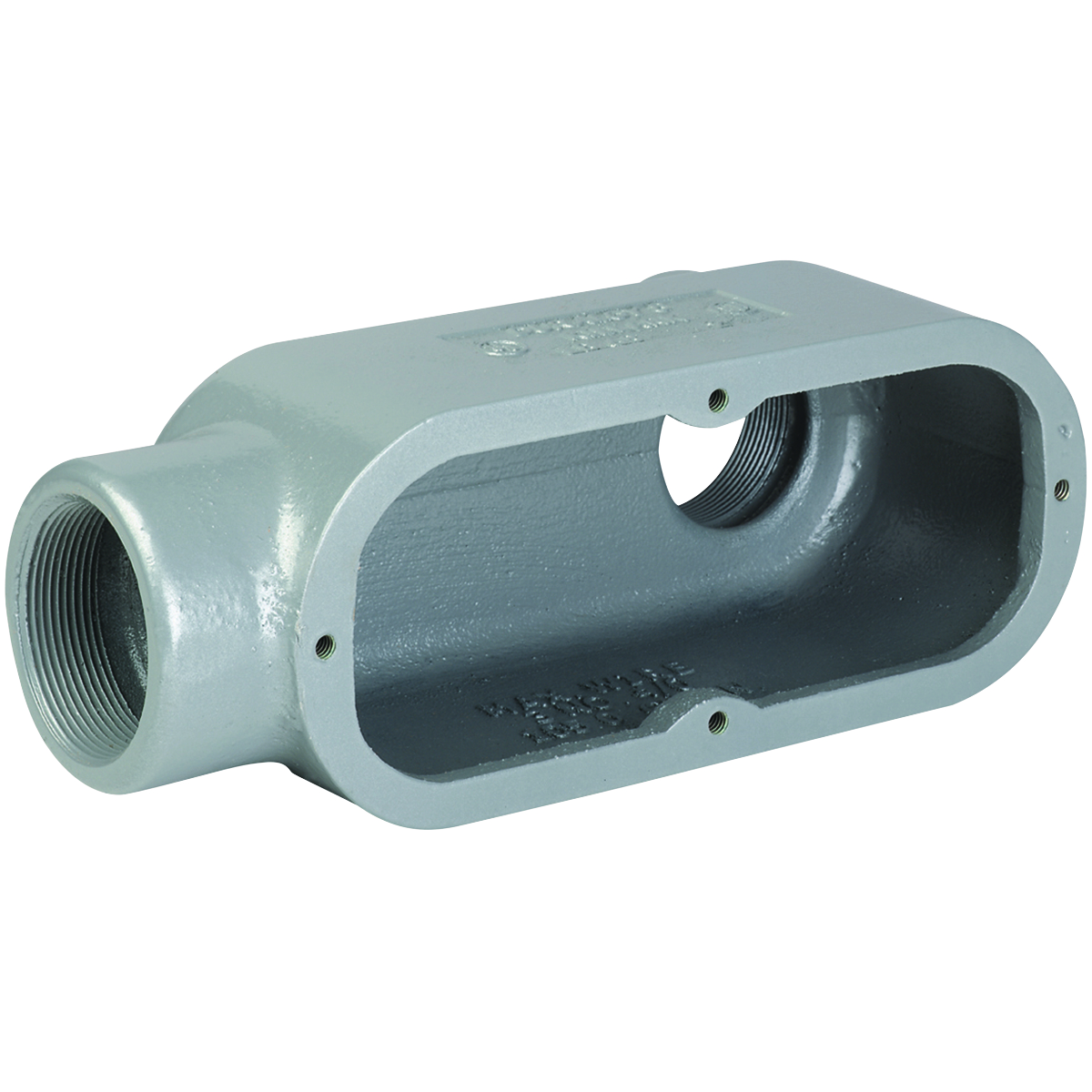 DURALOY 8 SERIES - IRON CONDUIT BODY - LB TYPE - HUB SIZE 2-1/2 INCH -VOLUME 200.0 CUBIC INCHES