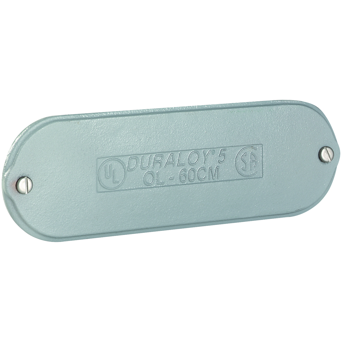 O SERIES/DURALOY 5 SERIES - CAST IRON CONDUIT BODY COVER - HUB SIZE 1/2INCH