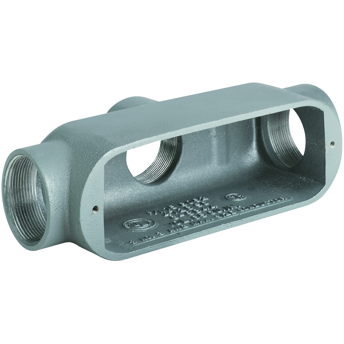 O SERIES/DURALOY 5 SERIES - ALUMINUM CONDUIT BODY - TB TYPE - HUB SIZE 1INCH - VOLUME 12.0 CUBIC INCHES