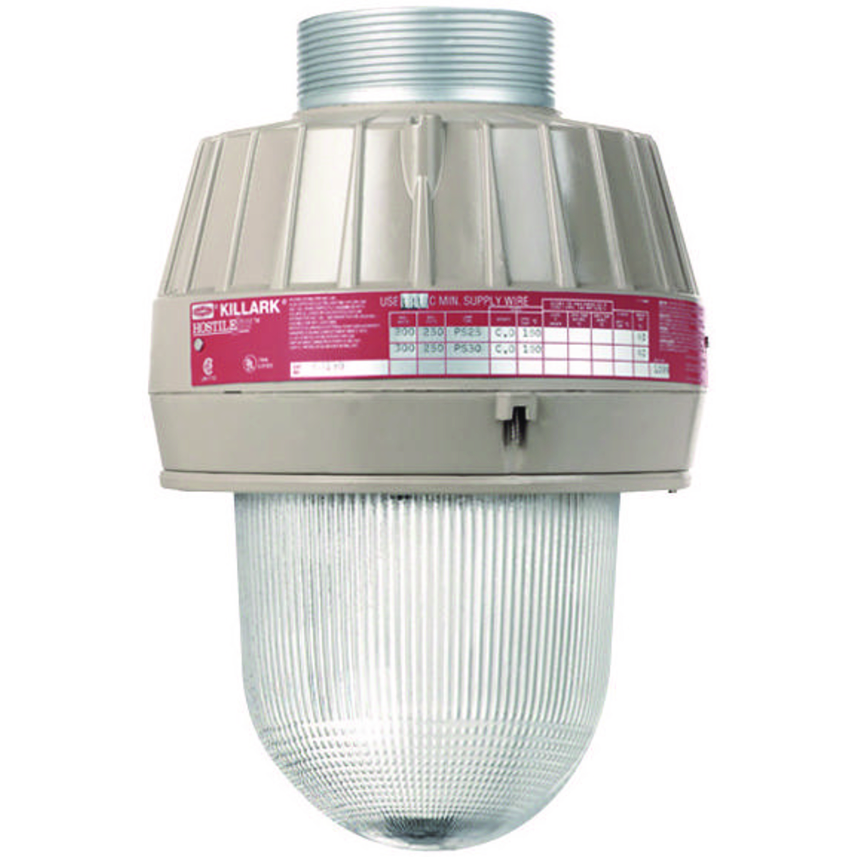 EM SERIES - ALUMINUM 100 WATT MEDIUM BASE METAL HALIDE LIGHT FIXTURE(LAMP NOT INCLUDED) - QUADRI-VOLT (120/208/240/277V) AT 60HZ