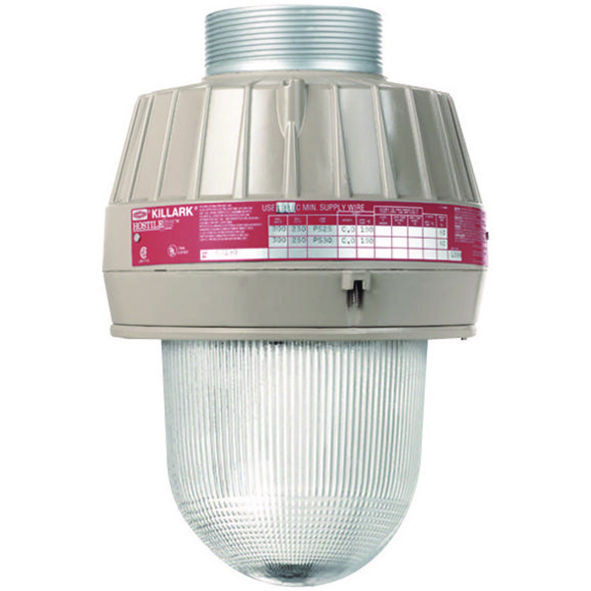 EM SERIES - ALUMINUM 100 WATT MEDIUM BASE HIGH PRESSURE SODIUM LIGHTFIXTURE (LAMP NOT INCLUDED) - QUADRI-VOLT (120/208/240/277V) AT 60HZ