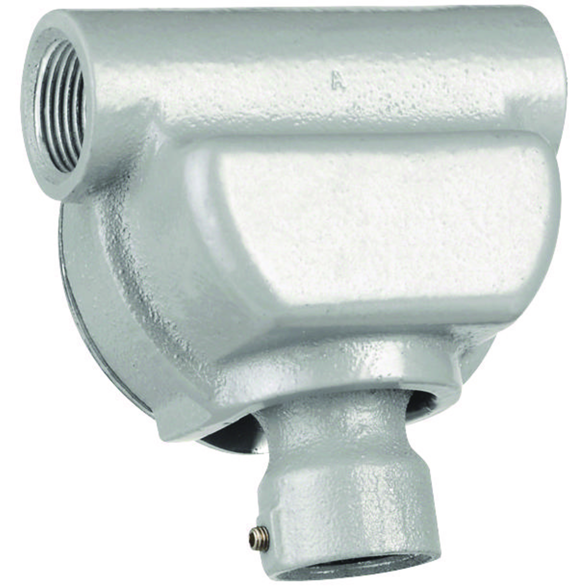 FH SERIES - ALUMINUM FEED-THRU SPLICE BOX/FLEXIBLE FIXTURE HANGER -FIXTURE STEM SIZE 1/2 INCH - HUB SIZE 3/4 INCH (TWO HUBS)