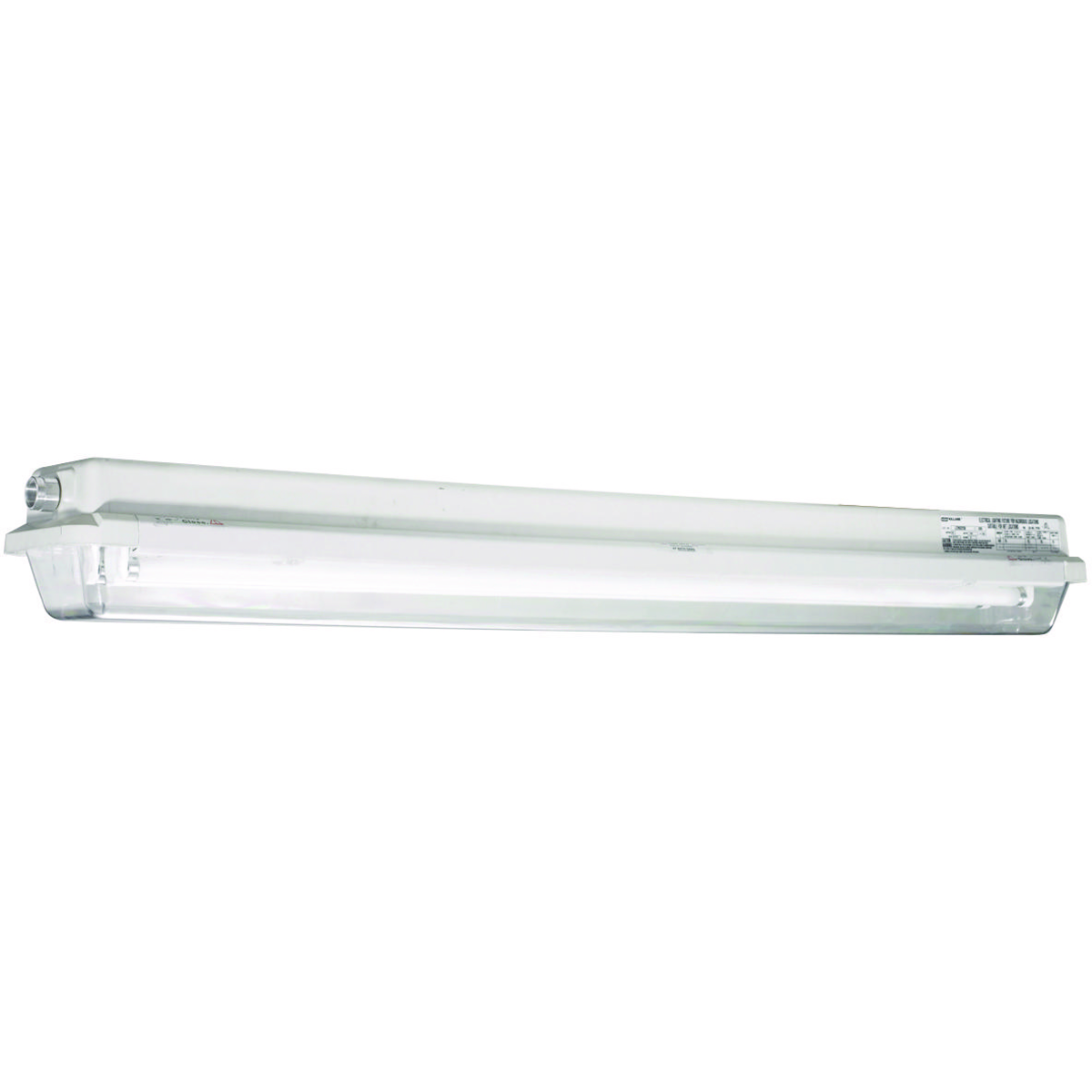 LZ2NE1 SERIES - NON-METALLIC 32 WATT FLUORESCENT EMERGENCY POWER LIGHTFIXTURE (TWO 4-FOOT LAMPS NOT INCLUDED) - DOUBLE-ENDED LAMP TYPE -120-277V AT 60HZ - HUB SIZE 3/4 INCH NPT