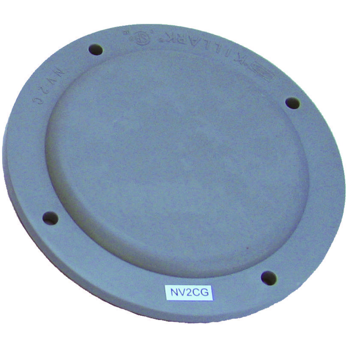 NV2 SERIES - GRAY NON-METALLIC BLANK COVER FOR NV2XG CEILING BOXES -INCLUDES EXTRA GASKET