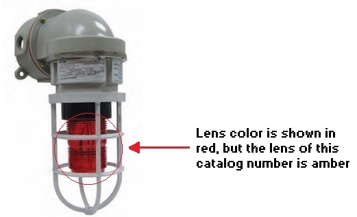 NVS SERIES - AMBER XENON STROBE LIGHT LENS WITH GASKET