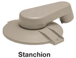 MB SERIES - ALUMINUM STANCHION MOUNTING BRACKET - HUB SIZE 1-1/4 INCH