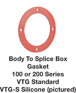 V SERIES - GASKET - FIXTURE BODY TO SPLICE BOX FOR 100 AND 200 SERIES