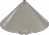VM SERIES - ALUMINUM CONE TOP MOUNT SPLICE BOX - HUB SIZE 3/4 INCH