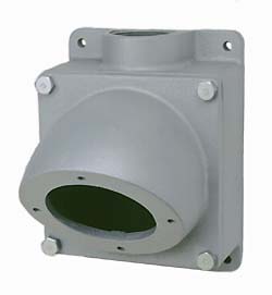 VJ SERIES - ALUMINUM DEAD-END 200 AMP SPLICE/BACK BOX WITH ADAPTER - ETYPE - HUB SIZE 2 INCH