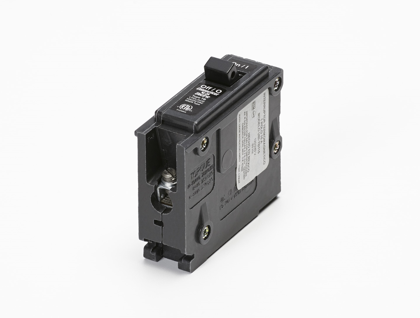 Connecticut Electric Classified circuit breaker type TB. 1-pole 50A
