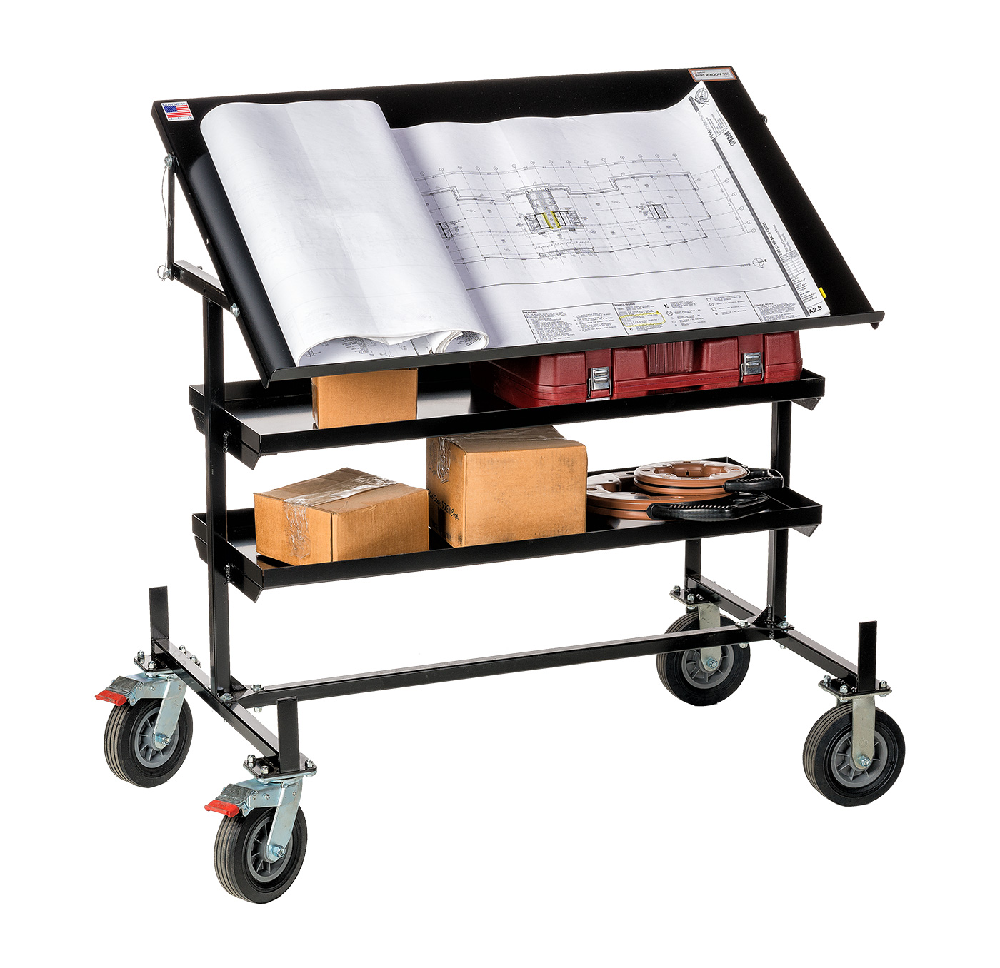 Product image for Southwire WW550 (56825501) Mobile Print Table / Work Station, 1000lb Capacity