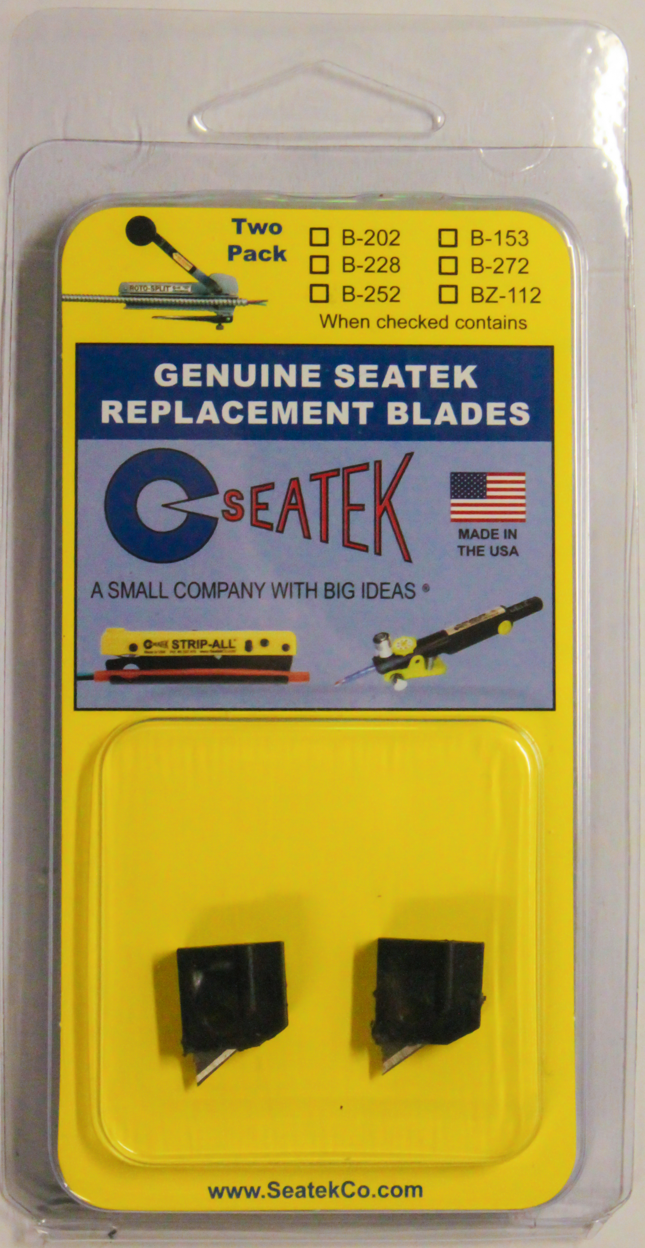 Replacement blade cartridge for the Strip-All.  Cartridge is sealed in the tool for safety.