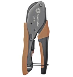 This compact compression crimp tool easily crimps the most common compression-style Cable TV 