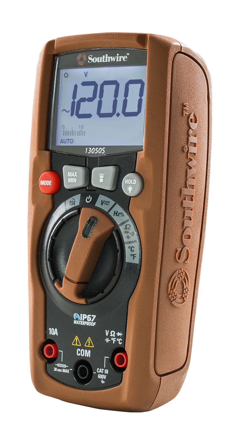 13050S ResidentialPRO™ Auto Range Multimeter with IP67 Waterproof/Dust Tight Housing, CAT lll 600V.
