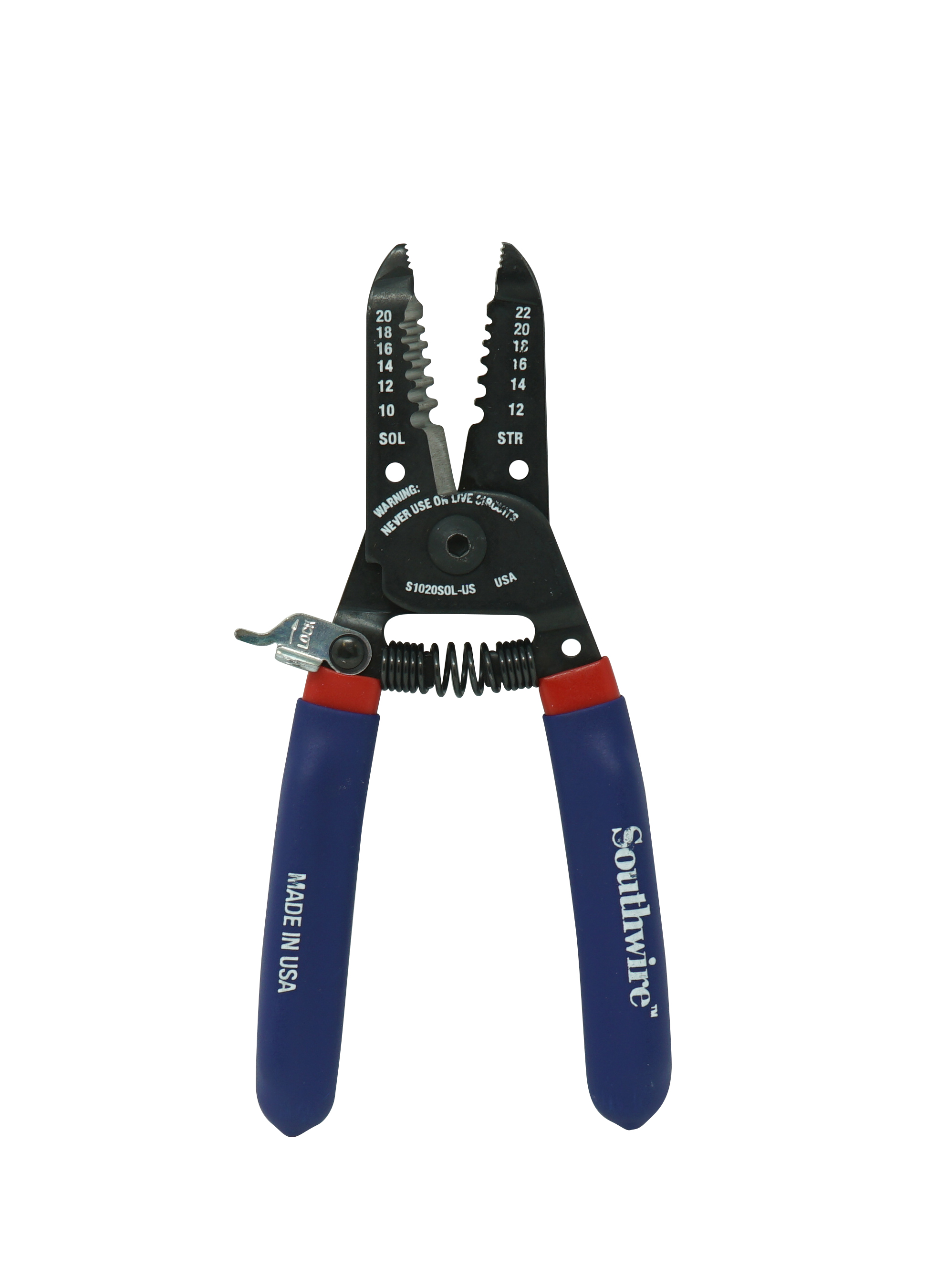 Made from durable heat-treated steel. Equipped to withstand any jobsite. It strips and cuts up to 10-20 AWG solid and 12-22 AWG solid wire. These wire strippers are made for the professional. Our tradesmen and women meet every job with heart and pride. Their tools should, too.