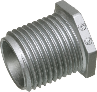 Product image for Arlington 501L 1/2" Long Conduit Chase Nipple, Zinc Die-Cast